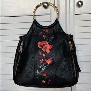 INC  Bangle Medium Crossbody Black MultiGold